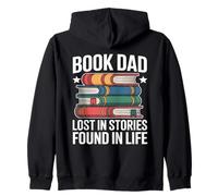Libro papà Perso in storie trovate nel Lettore di Vita Felpa con Cappuccio