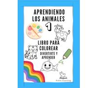 Libro para colorear, Aprendiendo los animales 1, El libro perfecto para que tus hijos aprendan sobre el mundo animal: Aridia learning