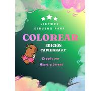 LIBRO PARA COLOREAR Capibaras Kawaii