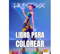 Libro para colorear Cazadores de Demonios KPOP: Motivos elegantes con estilo contrastante