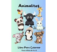 Libro para Colorear de Animales: Animales salvajes, domésticos y más - Para niños