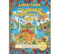 Libro para colorear de dinosaurio para niños