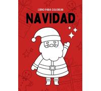 Libro para colorear de Navidad Infantil Blanco y Negro