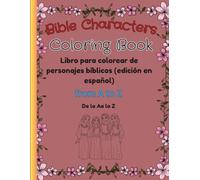 Libro para colorear de personajes bíblicos para niñas de la A a la Z