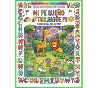 libro para colorear el abecedario con figuras en español, inglés y frances