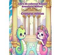 Libro para colorear kawaii "Aventuras Míticas" Criaturas Legendarias para Niños y Amantes de la Mitología.: "Explora y Colorea Criaturas Mitológicas ... Estilo Kawaii para Aprender y Divertirte"