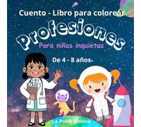 Libro para colorear las Profesiones, para Niñas