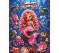 Libro para Colorear Sirena: El Reino Coral de la Princesa VEE y sus Adorables Amigos del Océano