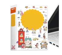 Libro Parlante Con Parole Inglesi Per Bambini - Libro Di Attività Educative Per La Formazione Vocale, Libri Di Apprendimento Audio Interattivi Per Bambini In Età Prescolare Apprendimento Precoce Aula