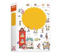 Libro parlante inglese, giocattolo per l'apprendimento precoce, discorso interattivo con attività sonore, impara l'inglese con esercizi divertenti, strumento educativo, sviluppo linguistico per bambin