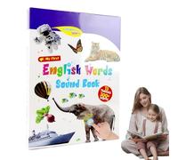 Libro parlante interattivo, giocattolo di apprendimento audio inglese, libro elettronico con suono, attrezzatura educativa in materiale ABS, design colorato con finitura lucida, strumento per la