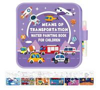 Libro Per Acquerelli - Giocattoli Educativi Riutilizzabili,Notebook Per Bambini Giocattoli Da Viaggio | Per Casa Scuola Salone Di Lezioni Viaggio Aereo Gioco Disegno Arte Artigianato Natale