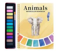 Libro per acquerelli, portatile per principianti, libro da colorare ad e diario da colorare, per pittura, disegno, lezione, studio, viaggi, bambini, uomini, donne