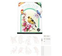 Libro Per Acquerelli - Portatile Rilassante 3-Pieghe | Quaderno Per L'Arte Della Pittura Ad Per Principianti | Per Compleanno Natale Artisti Principianti Rilassamento Meditazione Casa Ufficio