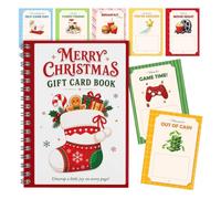 Libro per carte regalo di Natale, organizer per carte regalo da 7 pagine | per carte bancomat, libro di carte denaro per le vacanze per la famiglia segrete di Babbo Natale, libro regalo di Natale