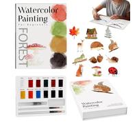 Libro Per Dipingere Ad Libro di pittura semplice adatto ai principianti | Quaderno Di Esercizi Di Per Principianti Adatto Per Viaggio Hobby Casa Vacanza Bambini Ragazzi Adulti