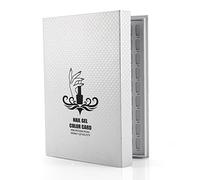 Libro per Esposizione Unghie, 216 Cartella Colori per Unghie Display Cartina Colore Gel per Unghie Scaffale per Esposizione Nail Art, Cartina Colore Gel per Unghie Espositore per