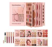Libro Per Il Trucco | 6 Strati, Lunga Durata, Alta Pigmentazione | Combinazione di Contouring, Blush e Illuminante - per Donne Ragazze Vita Quotidiana Appuntamenti Matrimonio Ballo Festa Lavoro