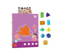 Libro per l'apprendimento della geometria con corde per bambini, Libro attività educative per la matematica con modelli geometrici pieghevoli per libro per l'apprendimento della geometria dei in