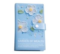 Libro per le sfide per risparmiare denaro, con 100 buste, con pittura a olio 3D, organizer portatile per risparmio, gestione delle bollette e spese