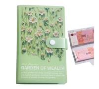 Libro per risparmiare denaro - 100 buste sfide risparmio pittura a olio 3D | Organizer portatile Notebook Cash Planner Storage Finance Management Bill Spese per bambini adulti