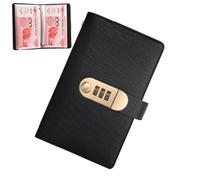 Libro per Risparmiare | Quaderno Salvadanaio con Blocco Password,Portafoglio Vintage 100 Pagine Organizer per Donne Uomini Principianti Viaggi Casa Lavoro