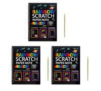 Libro per scarabocchiare con doppia bobina e strumento in legno, per bambini, per promuovere le abilità motorie e l'arcobaleno