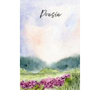 Libro per scrivere poesie: elegante copertina acquerello, 100 pagine a righe