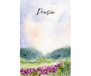 Libro per scrivere poesie: elegante copertina acquerello, 100 pagine a righe