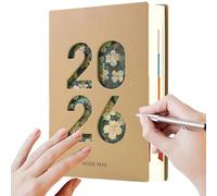 Libro planner mensile 2026 - Agenda 365 giorni in pelle PU A5, organizzatore annuale 2026 per pianificazione appuntamenti | Home office Aula Viaggi universitari Studente Professore, pianificatore p