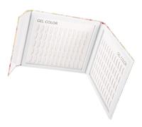 Libro Porta Colori Unghie 120 Colori, Scheda Bianca Abs Pet