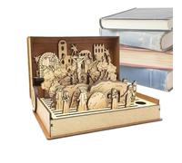 Libro Portatile della Settimana Santa con Scena della resurrezione, Artigianato Pasquale per Bambini e Souvenir per Le Vacanze, Forniture per narrazione Religiosa per Decorazioni pasquali,