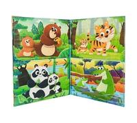 Libro Puzzle Magnetico Che Tiene Bambini Occupati in Viaggi in Auto, con Silenziosi Senza Schermo Giocattoli di Apprendimento Educativi, per Bambini Piccoli 3-5 Ragazzi & Ragazze