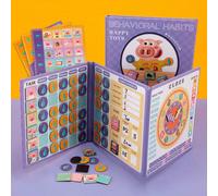 Libro puzzle magnetico portatile con buone abitudini Tagli UnicaCarta tessile