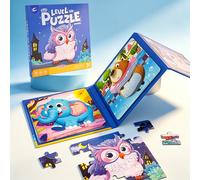 Libro Puzzle Magnetico Portatile per Bambini, Gioco di a Tema Capibara, Giocattolo per lo del , Viaggio in Auto, Regalo a Sorpresa per le Vacanze per Bambini e Bambine