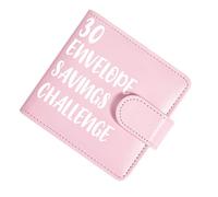 Libro Risparmio Denaro | 30 Buste in PU Planner | Libro del Risparmio e del Budget | per Casa Scuola Aula Università Dormitorio Viaggio Outdoor Donna Uomo Bambini Ragazzi Famiglia