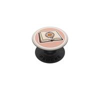 Libro rosa con una margherita pressata per gli amanti dei libri PopSockets PopGrip Adesivo