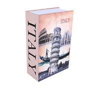 Libro segreto del dizionario, scatola di immagazzinaggio del passaporto dei gioielli in contanti portatile, 18 * 11,5 * 5,5 cm, per la casa, l'ufficio(Tipo Italia)