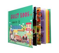 Libro sensoriale Bebe interattivo 3D, giocattolo puzzle da traffico, animale, numeri, vegetale, bambini, educazione precoce, adesivo libro bambini, regalo per bambini, cognizione del traffico