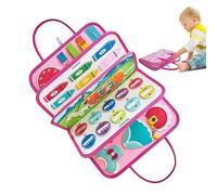 Libro Sensoriale Occupato: Scheda Educativa In Feltro, Pagine Di Apprendimento Interattive | Giocattolo Di Apprendimento Di Viaggio Creativo Di Lunga Durata Per La Scuola In Gioventù, L Conteggio