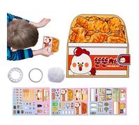 Libro silenzioso per bambini, libri tranquilli per bambini, libro sensoriale occupato in età prescolare con adesivi, libro colorato per attività per bambini e bambine