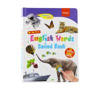 Libro sonoro con parole in inglese per bambini, audiolibro interattivo per