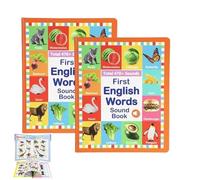Libro Sonoro Delle Prime Parole In Inglese,Il Mio Primo Giocattolo Sonoro In Inglese - Oltre 470 Parole,21 Temi,Per L'Apprendimento Linguistico,L'Istruzione Scolastica (2pcs)