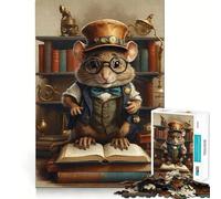 Libro Steampunk intelligente a forma di topo, puzzle da 1000 pezzi per adolescenti, gioco per l'esercizio mentale, relax, design, assemblaggio, lista dei desideri di Babbo Natale 38x26cm