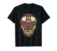 Libro Sugar Skull Lettura Bibliotecario Lettore Maglietta