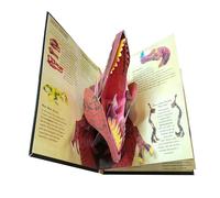 Libro sui dinosauri in 3D con pagine interattive per bambini piccoli,