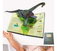Libro sui dinosauri in 3D, divertente enciclopedia preistorica per bambini