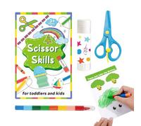 Libro Taglia-Incolla,Quaderno attività Taglia-Incolla | Libro di attività divertenti sulla pratica della Coppa | Attività di apprendimento per 3 anni e oltre, Giocattoli educativi per abilità motorie