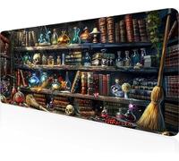 Libro Tappetino per Mouse da Gioco Grande Esteso 1000x500x3mm, XXL Waterproof Tappetino Gaming, Mouse Pad Giallo, Tappetini Gaming con Base in Gomma Antiscivolo per Ufficio, Regalo Uomini PjY5527 3-1