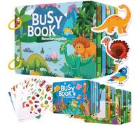 Libro Tranquillo per Bambini Busy Board Montessori Giochi Educativi Quiet Book Libri Sensoriali Bambini 3 Anni con Apprendimento Delle Abilità di Vita Quotidiana, Classificazione Dei Colori e Apprendi